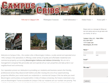 Tablet Screenshot of campus-cribs.com